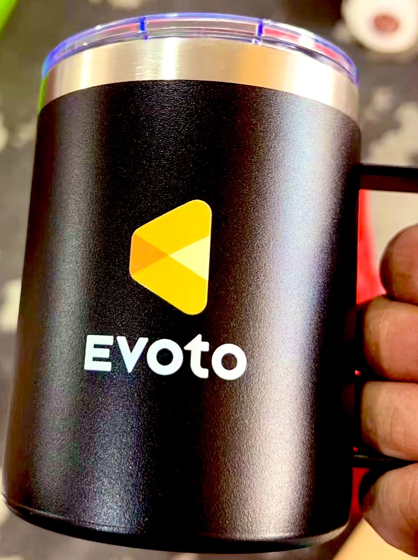 Evotoマグカップのサンプルを業者に作ってもらいました。皆さん、いかがでしょうか？