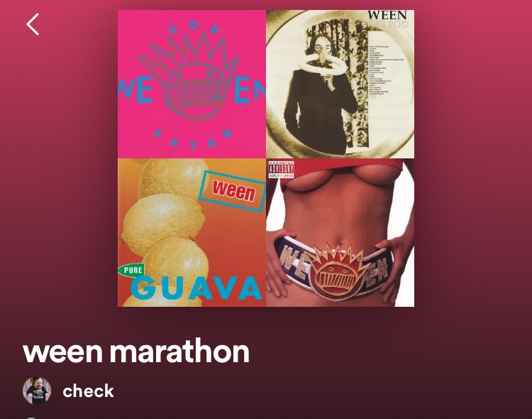 listening to every single ween album (plus the friends ep) in chronological order
this is gonna last until like 6am pray for me