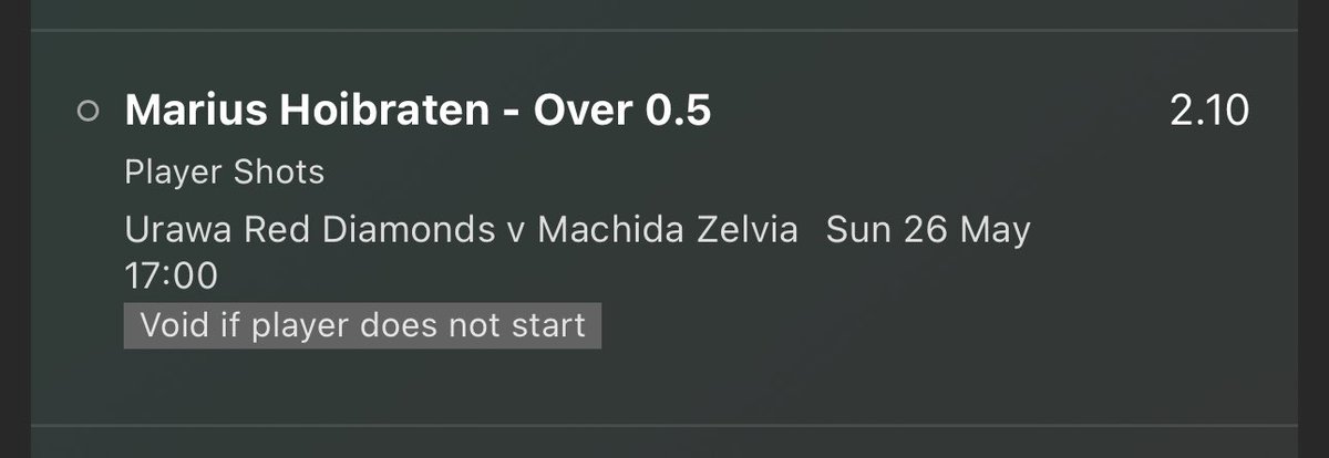 🇯🇵 J League

Marius Hoibraten - Over 0.5 shots  

📊 L5 - 1,0,0,1,1
🏠 L5 - 0,1,0,1,1

Lovely price for a consistent defender who loves to get a head to it. 

#soccertips #footballtips #shotsbets