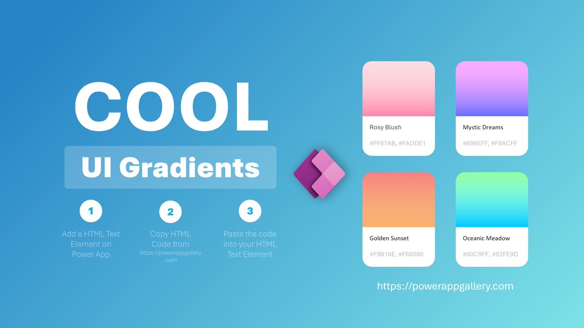 eii_tech's tweet photo. Adding beautiful backgrounds to low-code Power Apps and web projects is now easy! Explore the latest updates on https://t.co/2CBJsQfwdO, CSS codes for web projects, and many other exciting tools to use. #powerappallery #letsappbetter #powerapps #uigradient #css #cssbackground https://t.co/pHI85zcpq7