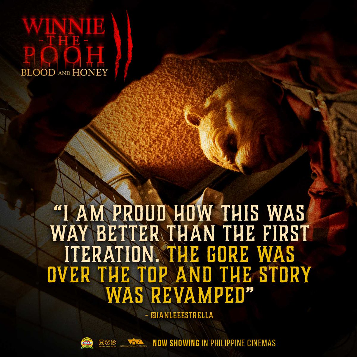 WINNIE's back SCARIER, BLOODIER, and FAR MORE BRUTAL! Catch 'WINNIE THE POOH: BLOOD and HONEY 2', NOW SHOWING In Philippine Cinemas! #WinnieThePooh2 #Blood&Honey2