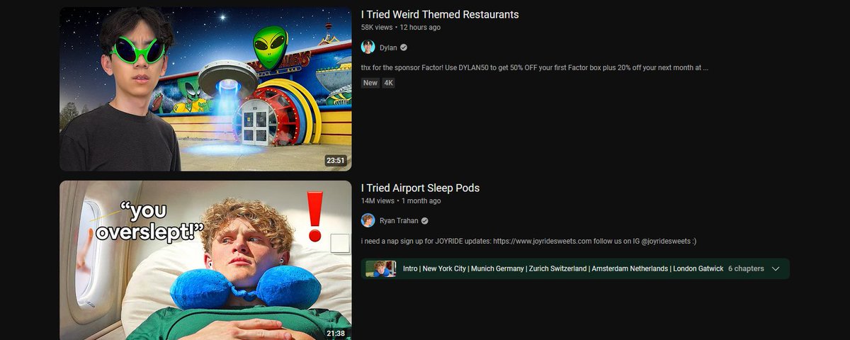 I can't be the only one who hates this new "I tried X thing" era of Youtube.