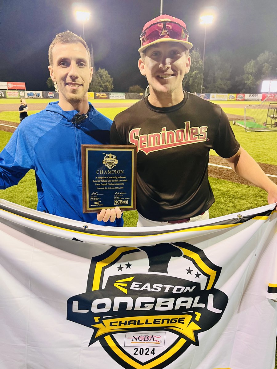 The_NCBA's tweet photo. Congratulations to David Massengale of Florida State for winning the 2024 @EastonBaseball Longball Challenge!

📽️ Credit: @FSUClubBaseball https://t.co/B1qbYo7mge