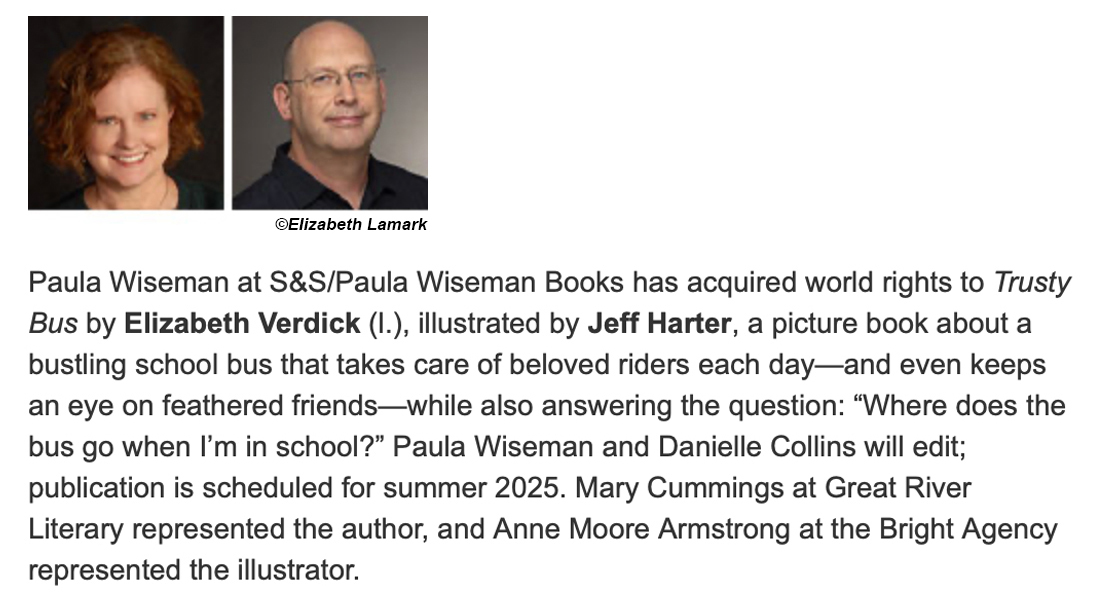 It's been a busy spring! I just finished illustrating "Trusty Bus," a wonderful story written by Elizabeth Verdick, edited by Paula Wiseman <a href="/pwisemanbooks/">Paula Wiseman Books</a> and Danielle Collins. Trusty will be available in the summer of 2025. I can't wait to share some illustrations. More to come!