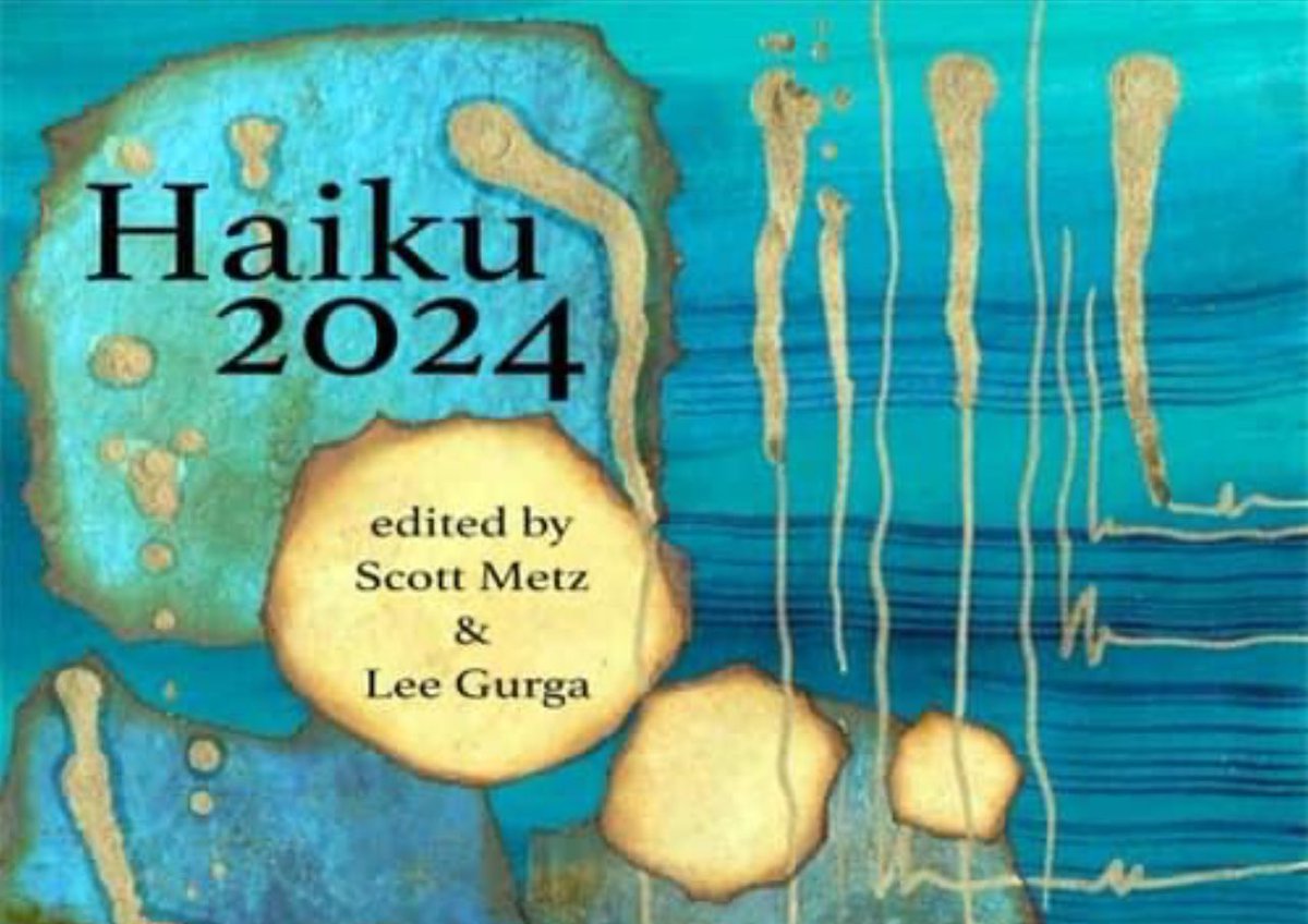 Honored to appear in Haiku 2024 that features 100 notable haiku from all over the world selected by Scott Metz &amp; Lee Gurga. Thanks to both editors and Under the Basho.

there now there forever blackbirds

Mona Bedi
under the basho / March 22