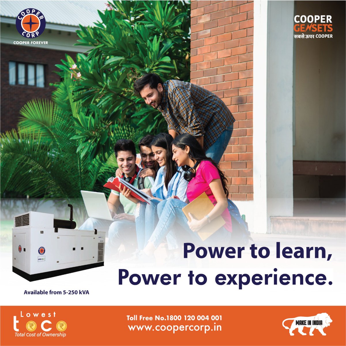 Harness the strength within, Copper Gensets embracing the power to learn and experience.

#sabseoopercooper
#coopergensets
#power
#learning
#uninterruptedpower