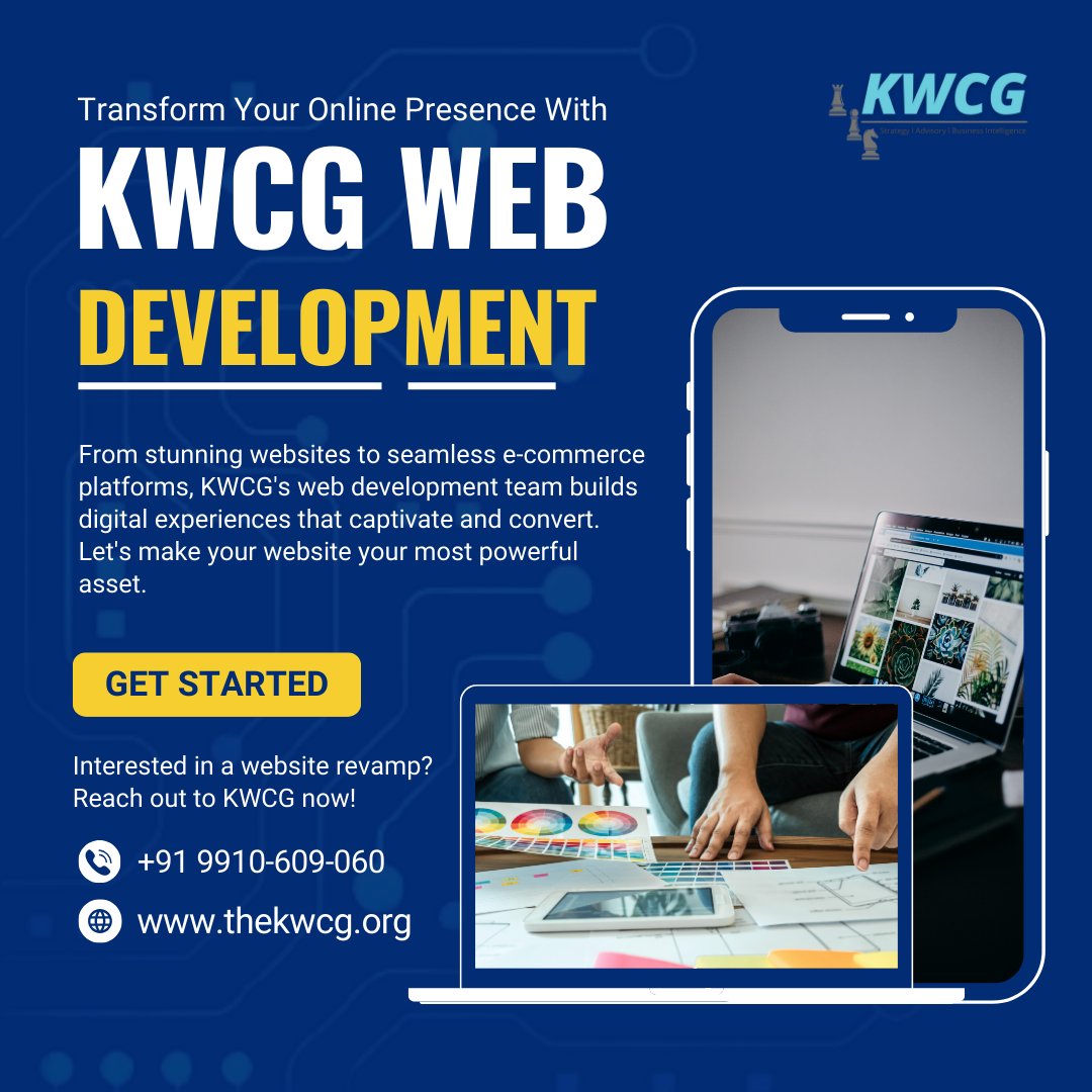 TheKWCG's tweet photo. 𝐓𝐫𝐚𝐧𝐬𝐟𝐨𝐫𝐦 𝐘𝐨𝐮𝐫 𝐎𝐧𝐥𝐢𝐧𝐞 𝐏𝐫𝐞𝐬𝐞𝐧𝐜𝐞 𝐰𝐢𝐭𝐡 𝐊𝐖𝐂𝐆 𝐖𝐞𝐛 𝐃𝐞𝐯𝐞𝐥𝐨𝐩𝐦𝐞𝐧𝐭! https://t.co/MllWtRY98v
