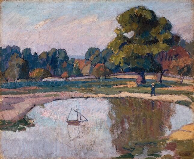 Spencer Gore (England)
Landscape with Pond
c. 1913
oil on canvas, 51 x 61 cm
National Gallery of Canada
#Postimpressionism #Masterpiece #Painting #Artist #ArtHistory #Artwork #Museum #Art #Kunst #Arte #BeauxArts #FineArt #Landscape