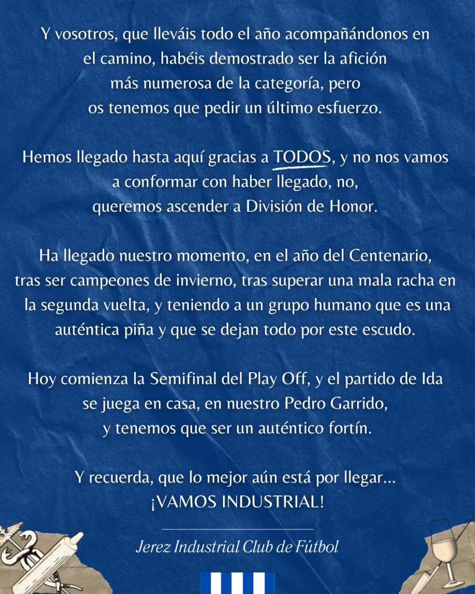 JerezInd_CF's tweet photo. ๐๐๐ซ๐ญ๐ ๐๐๐ข๐๐ซ๐ญ๐ ๐๐ ๐ฅ๐ ๐๐ฎ๐ง๐ญ๐ ๐๐ข๐ซ๐๐๐ญ๐ข๐ฏ๐
#JICF #OrigenCentenario #Temp2324 https://t.co/GyW7UOA5rv