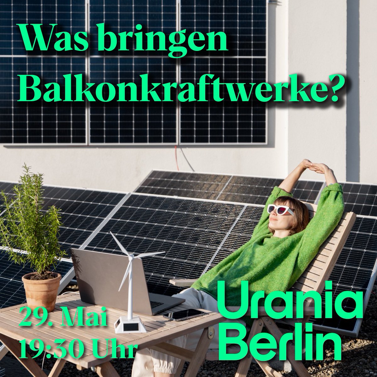 Energie vom Balkon? Bringt das was auf dem Weg zur Klimaneutralität? Jochen Müller, Elisa Förster @SolarzentrumB, Joseph Bergner @BHT_bln und Thomas Krause @SenWiEnBe diskutieren, welches Potential in dieser Technik steckt. Tickets uraniaberlin.reservix.de/p/reservix/eve…