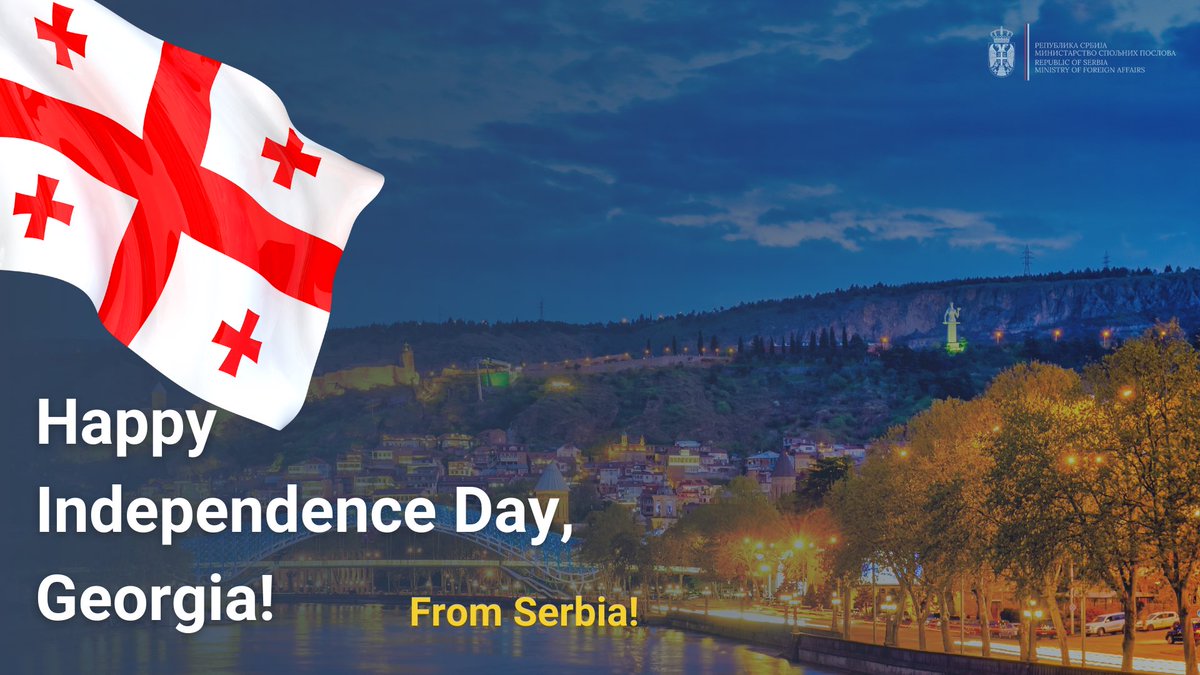 On the occasion of the #IndependenceDay, we convey our sincere congratulations and best wishes to our colleagues from @MFAgovge and to the people of #Georgia 🇬🇪.