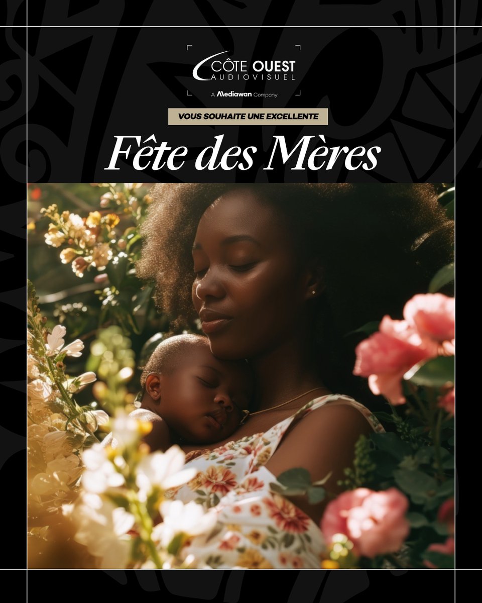 Joyeuse Fête des Mères à toutes les mamans extraordinaires de Côte Ouest et d'ailleurs !

Votre amour est une source d'inspiration inépuisable.

#FêteDesMères #MothersDay2024 #CôteOuestAudiovisuel #Mediawan