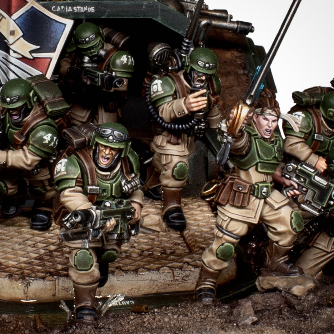 Close up of my diorama "Cadia stands " made for the 500th issue of White Dwarf .  #eavymetal #WarhammerCommunity #PaintingWarhammer