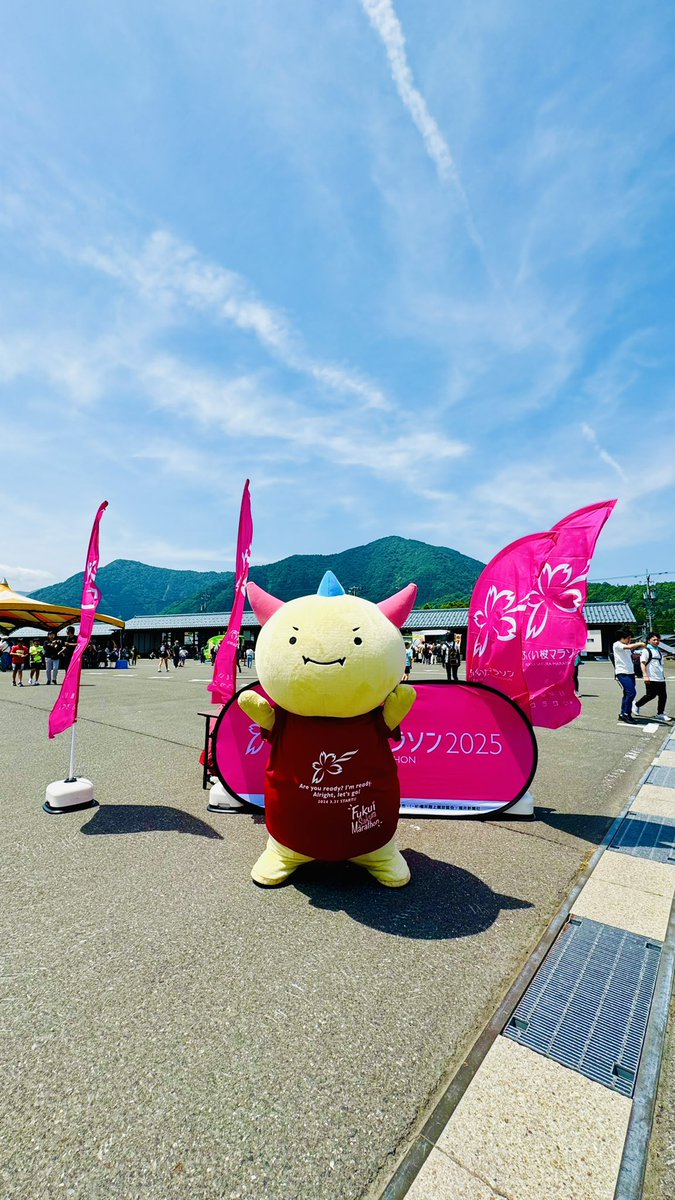FUKUI_marathon's tweet photo. #越前大野名水マラソン で
「#ふくい桜マラソン」のPRをさせていただきました！⛰️

参加された皆様、お疲れ様でした！🌸🌸
(ゲストランナーの野口みずきさんともパシャリ！📸) https://t.co/FT6liKKhed