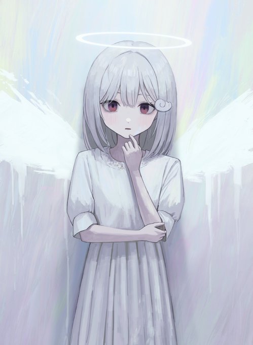「天使 髪飾り」のTwitter画像/イラスト(新着)
