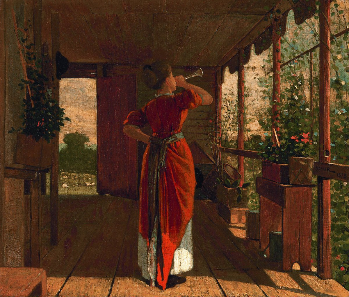 The Dinner Horn
1873
Winslow Homer