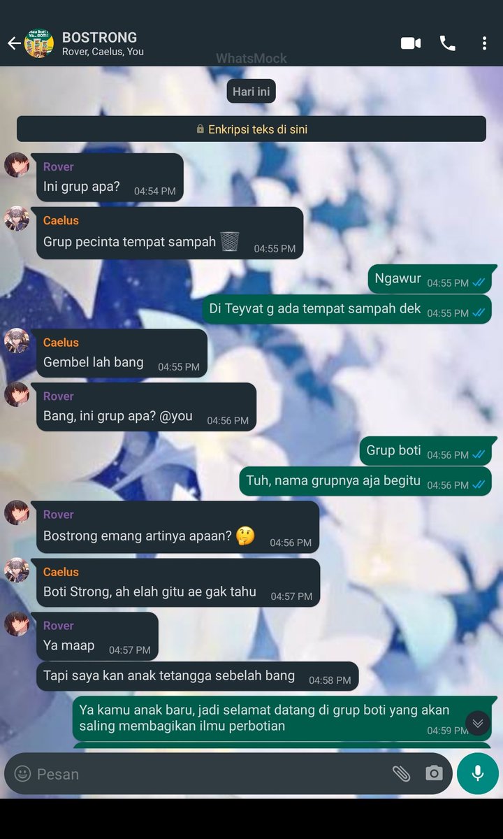 hijau_tehdaun's tweet image. BOSTRONG
Grup boti yang saling membagikan kiat-kiat menjadi boti kuat tahan banting.
OOC, AllMC

#AllCaelus #AllAether #AllMRover