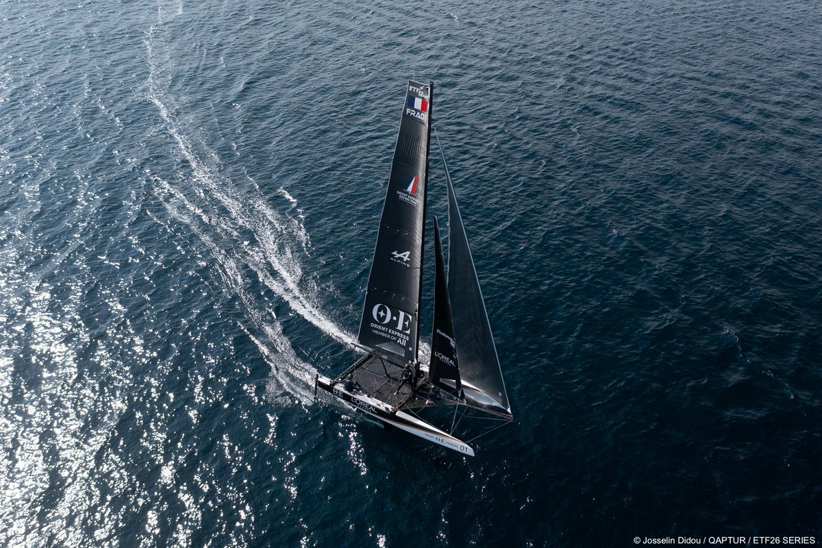 oe_teamofficial's tweet photo. Le GP Foiling Hyères, disputé en #ETF26, s’est achevé hier.
L’équipage des Women d’Orient Express - L’Oréal Racing Team termine à la 6e place d’un Grand Prix disputé globalement dans des conditions légères.
#OERT #WomensAmericasCup https://t.co/DvTrP14TOy