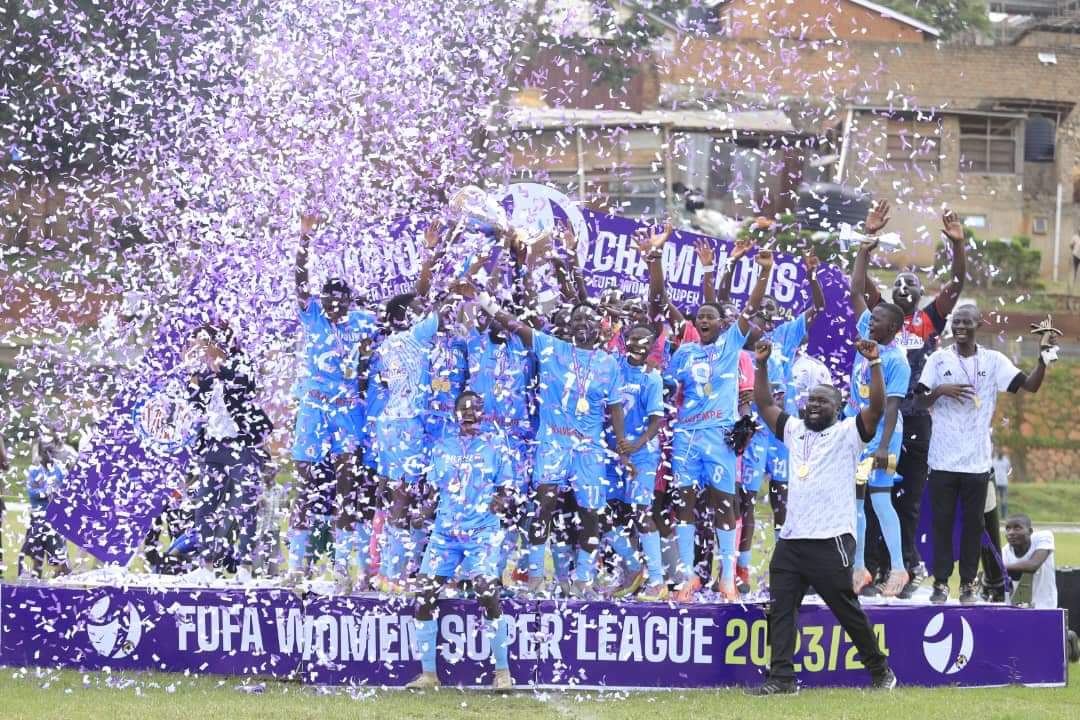 HAIL THE CHAMPIONS 

Kawempe Muslim Ladies FC

Your 2023/24 FUFA Women Super League Champions.
#WomenFootballUG
#FWSL #NotifierMedia