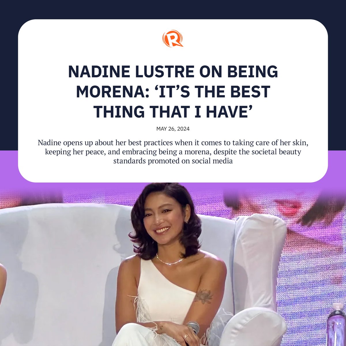 Nadine has become a symbol of representation. Women look up to her for confidence because of how she proudly flaunts her skin color. trib.al/dL13pUN