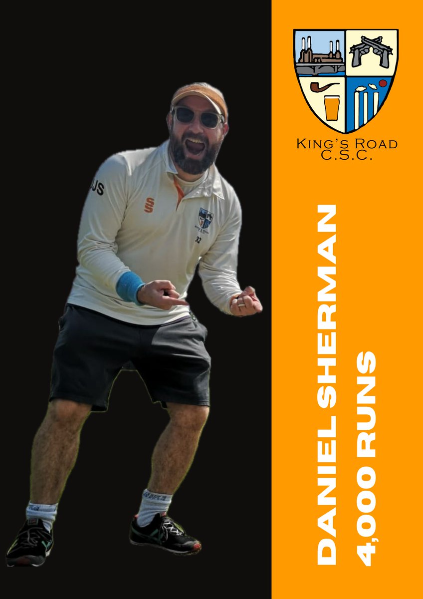 KRCSC's tweet image. Daddy Cool: big runs from Daddy Sherms. A big congratulations for reaching 4,000 runs! #shermanator