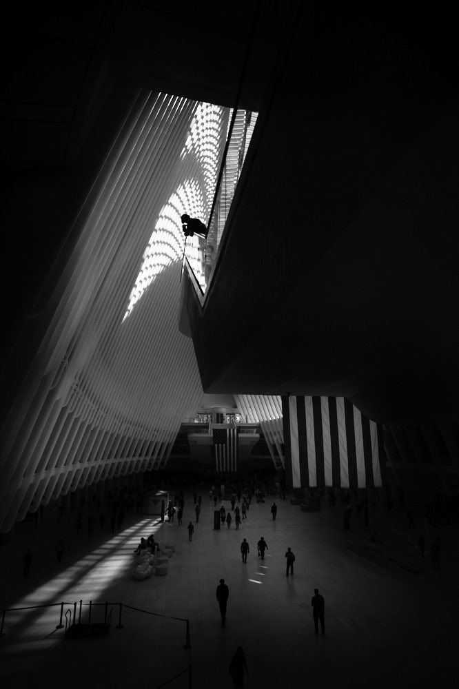 The Oculus. New York Copyright Phil Penman #streetphoto #leica #blackandwhite #nyc