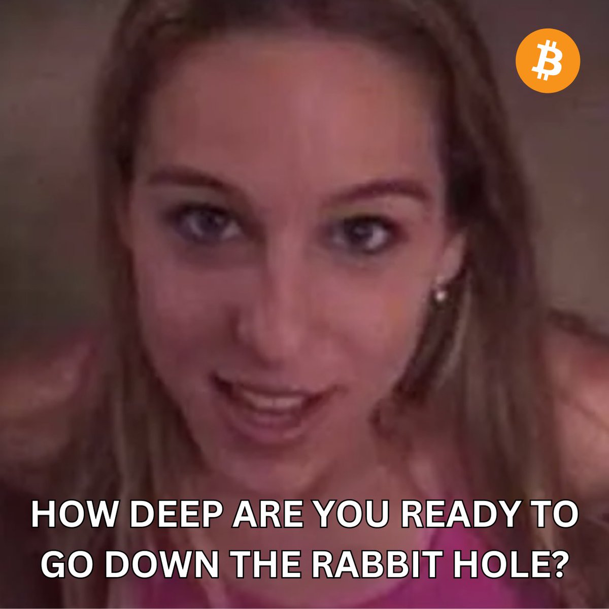 How DEEP are you ready to go down the rabbit hole?

#Bitcoin #BTC #HODL #StackSats #OptOut #RabbitHole #Heather