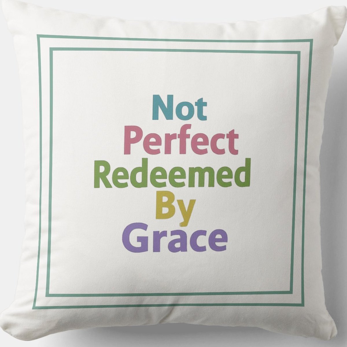 Not Perfect Redeemed By Grace #Cushion zazzle.com/not_perfect_re… New #Pillow #Blessing #JesusChrist #JesusSaves #Jesus #christian #spiritual #Homedecoration #uniquegift #giftideas #giftforhim #giftidea #HolySpirit #pillows #giftshop #giftsforher #giftsforfriend #faith #hope #grace