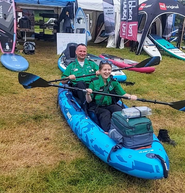 Our volunteers are at #SUPfest in Armathwaite this weekend. It's been a tad damp here in Cumbria, so maybe the canoe will come in useful! 

We've got some fantastic events here, and this is one of our units' favourites. #stjohnpeople #mysjaday
