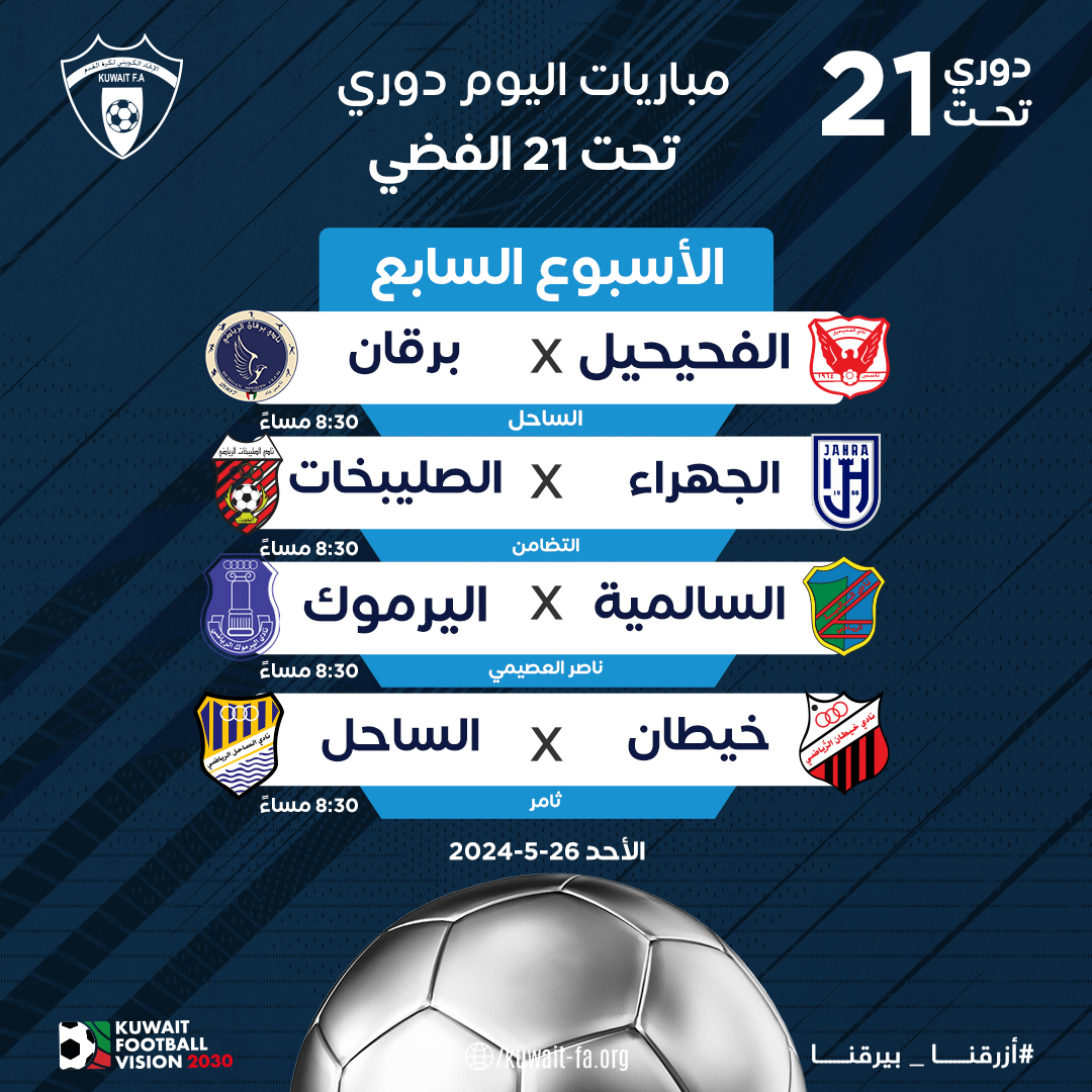 Kuwait youth league - دوري المراحل السنية الكويتي tweet media