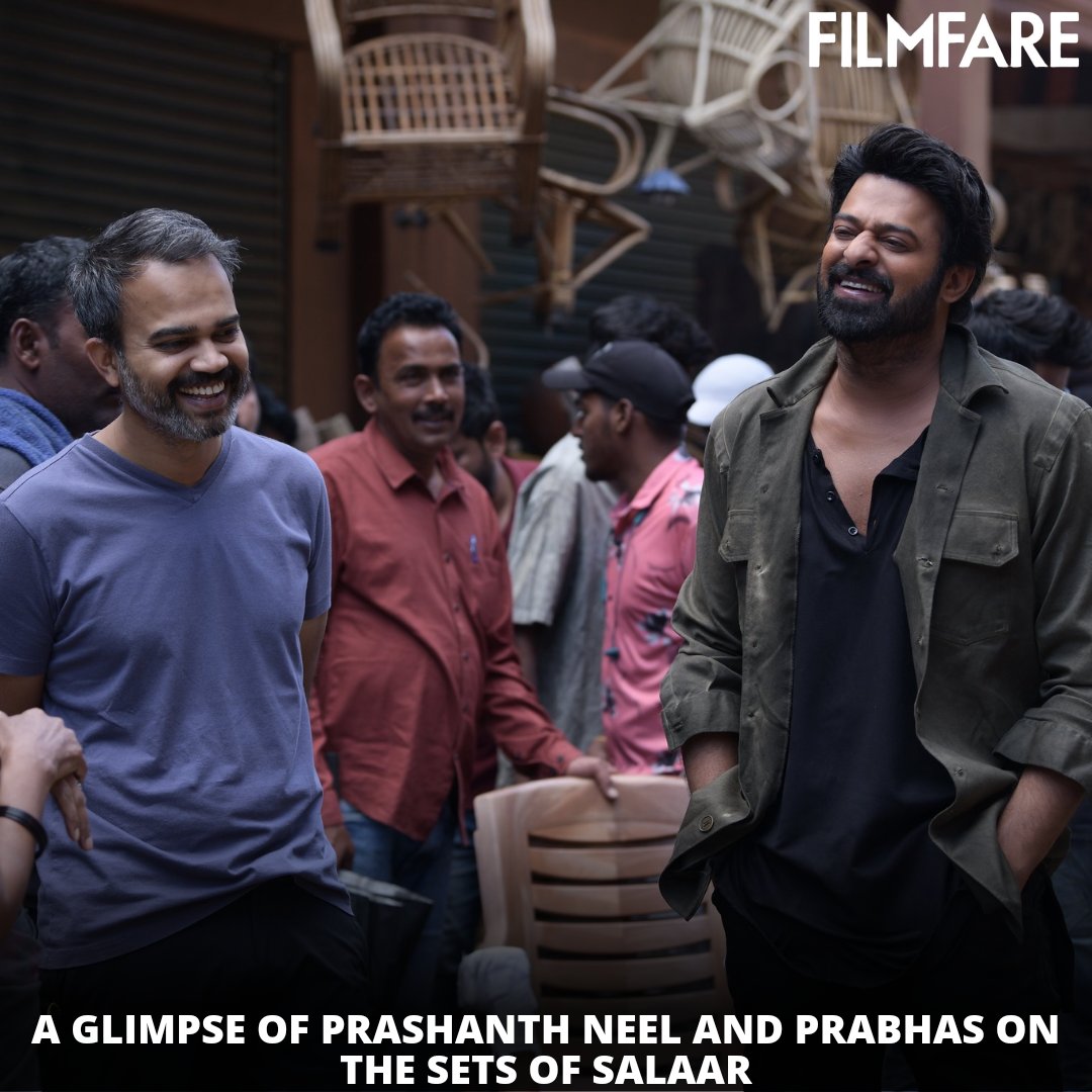 We're convinced this is #Prabhas and director #PrashanthNeel's reaction to rumours of #Salaar2 being shelved.🎬
