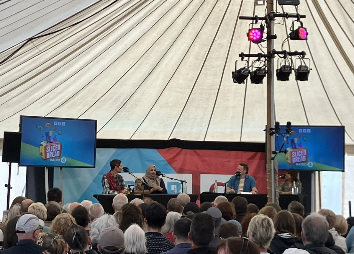 Rhian Roberts (@rhiroberts) on Twitter photo Rain’s gone, sun’s out, just as <a href="/gregfoot/">Greg Foot</a> and the Sliced Bread team take to the stage <a href="/BBCRadio4/">BBC Radio 4</a> tent <a href="/hayfestival/">Hay Festival</a> Rain’s gone, sun’s out, just as <a href="/gregfoot/">Greg Foot</a> and the Sliced Bread team take to the stage <a href="/BBCRadio4/">BBC Radio 4</a> tent <a href="/hayfestival/">Hay Festival</a>