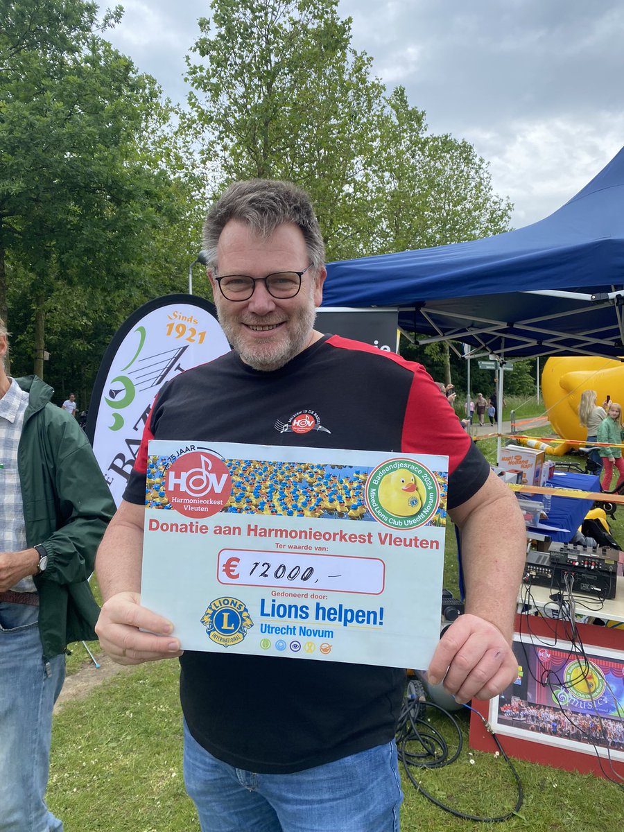 Dankjulliwel! Hier kunnen we een hoop kinderen muzieklessen mee aanbieden🤩

#badeendjesrace2024 #lionshelpen