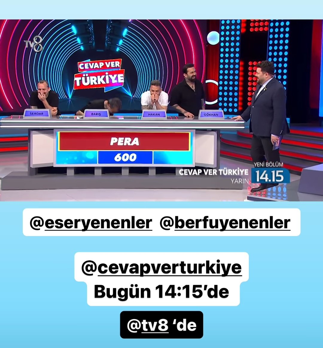 perafacts's tweet photo. ayy @peraband Cevap Ver Türkiye programına katılmış çok sevindim kahkahaya boğulacağımızı şimdiden hissediyorum 🤝🏻 https://t.co/HP5ORSxs8G