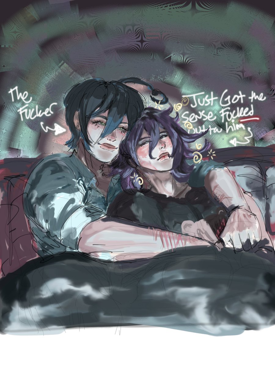 Post fuck, he's too sleepy 😔🛌🏾🌀 #saiouma #strawpage #drv3