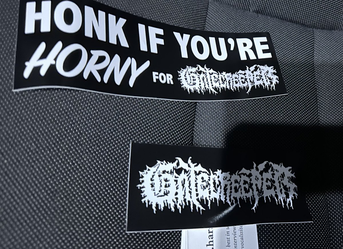 Picked up some new shirts tonight as well as some awesome free Gatecreeper stickers haha