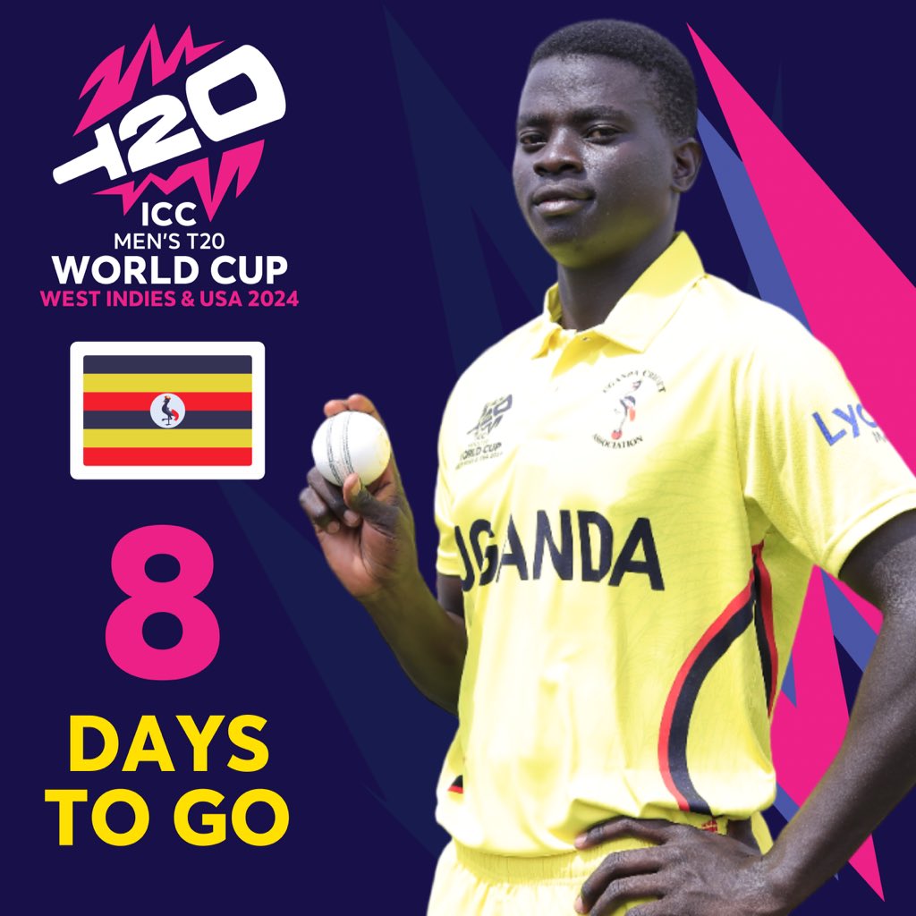8 days to go!

The excitement is palpable.

Bring on Afghanistan 🇦🇫!

#CricketUganda #WeAreCricketCranes
