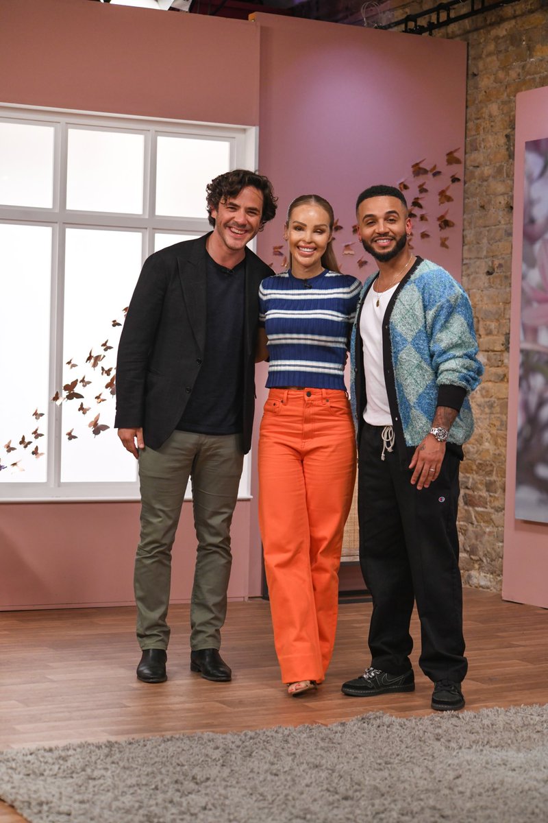 Good morning! ⏰ the Sunday show is back at 8:25am on @itv and this morning I’m joined by two musical talents @AstonMerrygold & @JackSavoretti 🎤 see you soon!