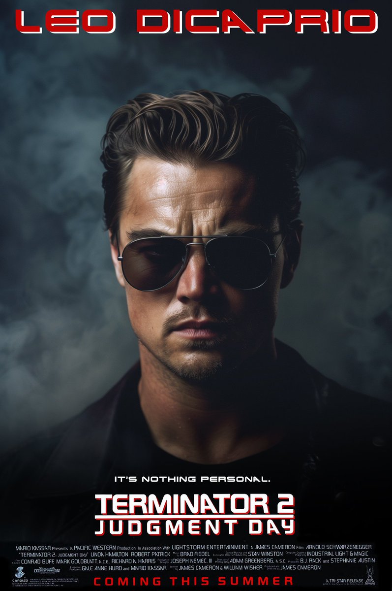 FlyDesignJC's tweet image. Dirección: 
James Cameron.

Dirección artística: 
Marlene Stewart.

Producción: 
James Cameron.

Protagonistas: 
Brad Pitt, Keanu Reeves, Leonardo Dicaprio.

#terminator #movies #bradpitt #keanureeves #leonardodicaprio #photoretouching #midjourney