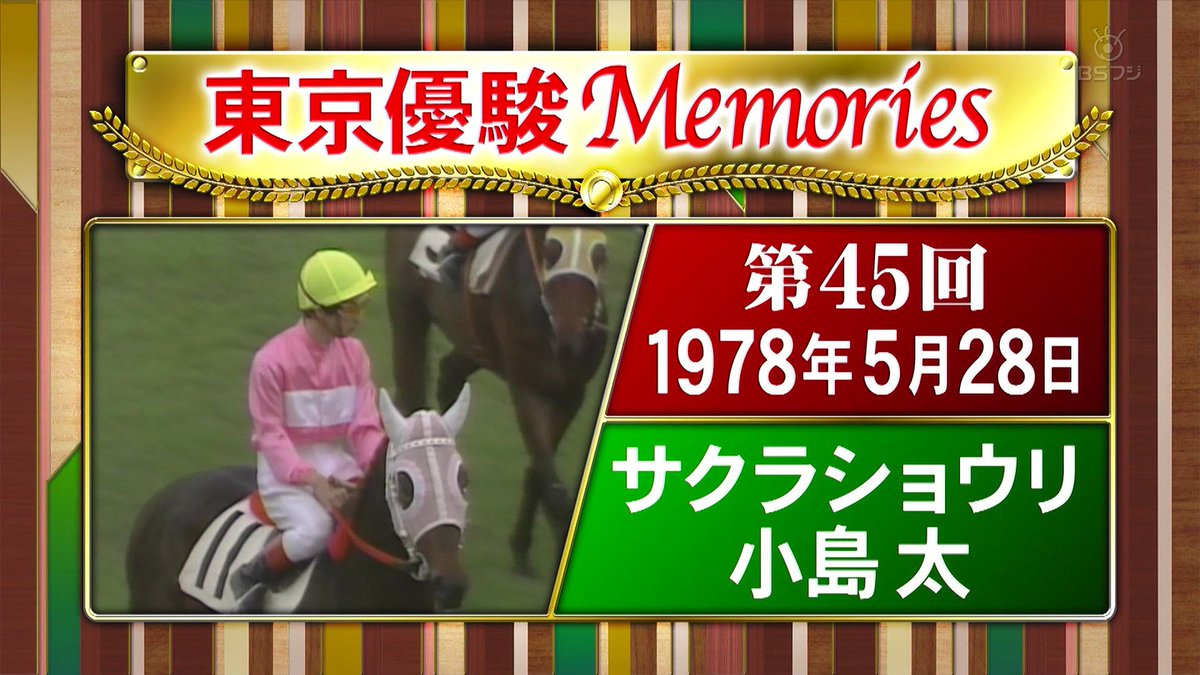 超希少！ 1978年 第45回 日本ダービー 入場券 競馬 日本中央競馬会 東京優駿（日本ダービー）Memories 第45回1978年サクラショウリ、今日
