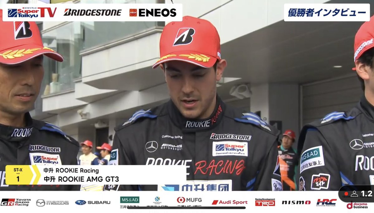 ROOKIE Racing、鵜飼くん、去年に引き続き、S耐久24時間優勝おめでとうございます！！