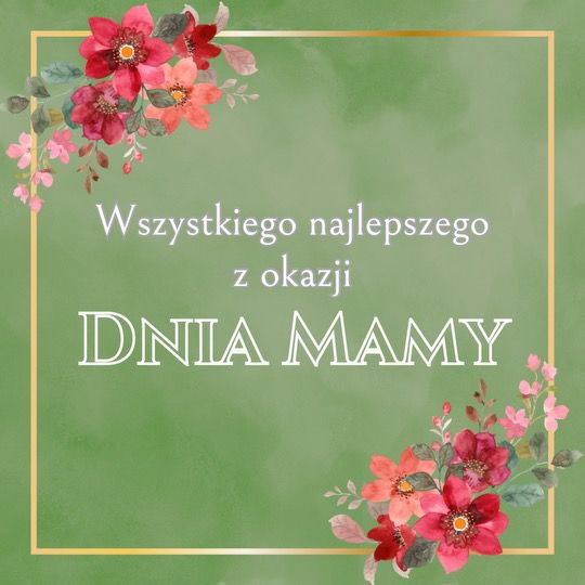 #DzieńMamy to wyjątkowe święto. 💐 💐 Wszystkim Mamom życzę dużo radości, cierpliwości i jak najwięcej dobrego czasu spędzanego w gronie najbliższych oraz żeby każdy dzień przynosił tyle radości co dzisiejsze święto. 💐