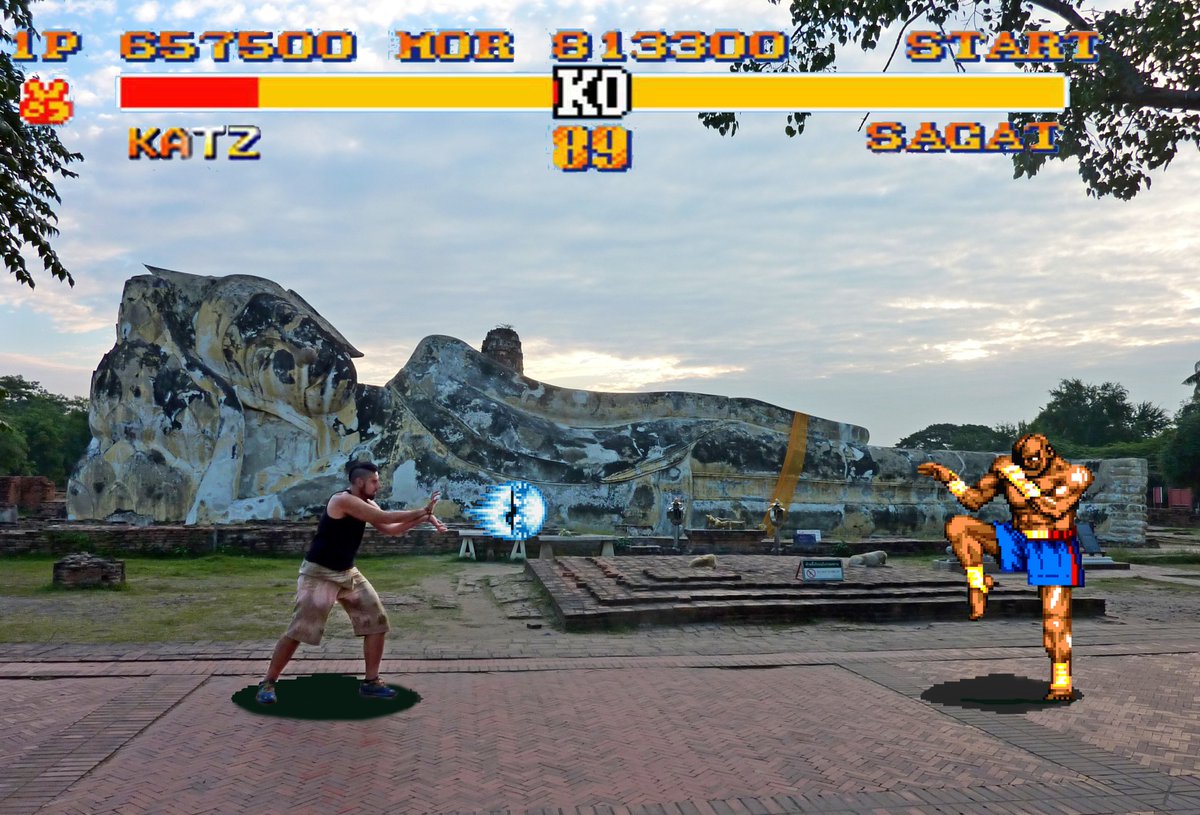 SalimosDeBilbao's tweet photo. 🆚 Sagat ¡¡Feliz Día del Orgullo Friki!! 🤖 #OrgulloFriki #DiaOrgulloFriki #GeekPride #GeekPrideDay #StreetFighter #Bangkok #Tailandia https://t.co/12DGxWjSqk