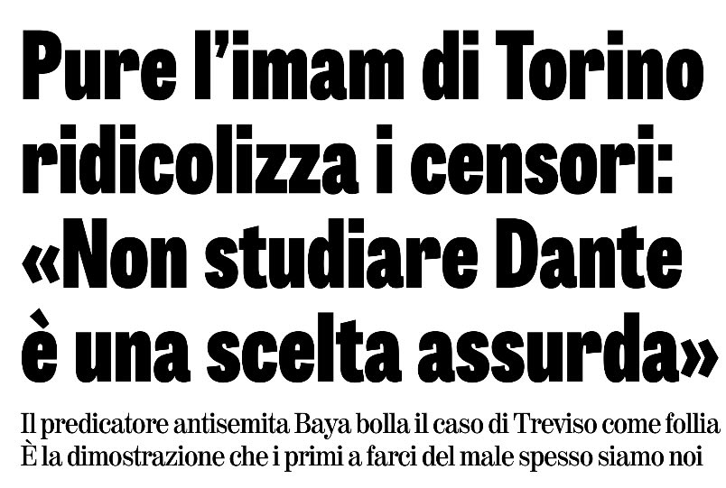 E adesso ditemi per quale motivo il ‘professore’ di Treviso non dovrebbe essere cacciato a calci in culo.