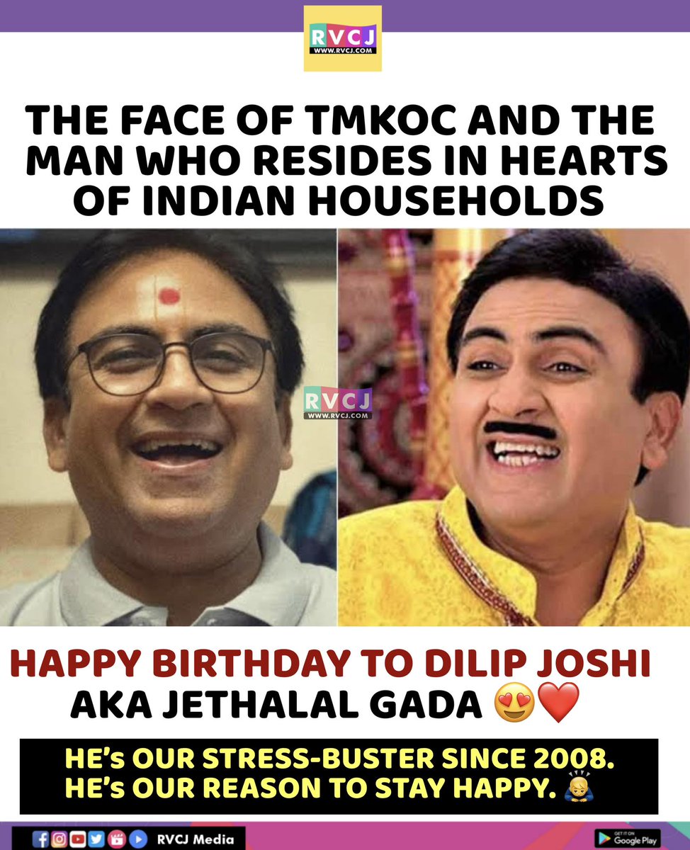 Happy Birthday Legend Dilip Joshi!💖
