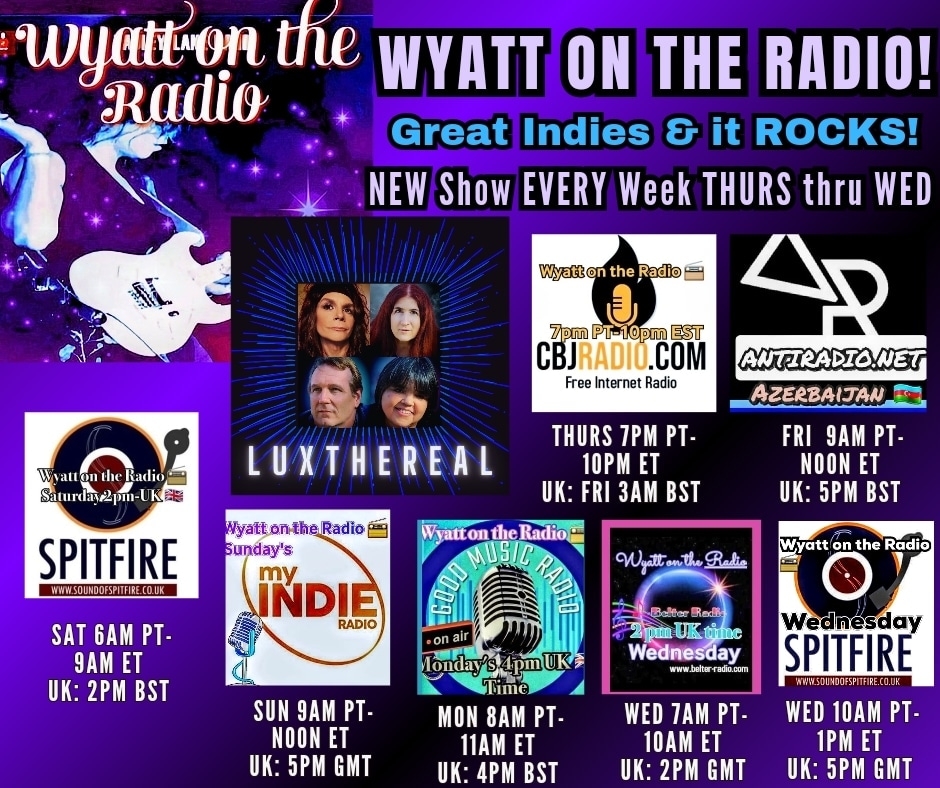 SUN 5/26 9AM PT/NOON ET! Luxthereal/Great Indies, Wyatt On the Radio myindieradio.net #repost @luxthereal1 @wyattpauley @my_indie_radio @webimagineserv2 @sweetleefmusic @MusicBuzz14 @BlazedRTs @thgc_rts @getslouder @dorner_martina @Know_Know44 #wyattontheradio #sunday