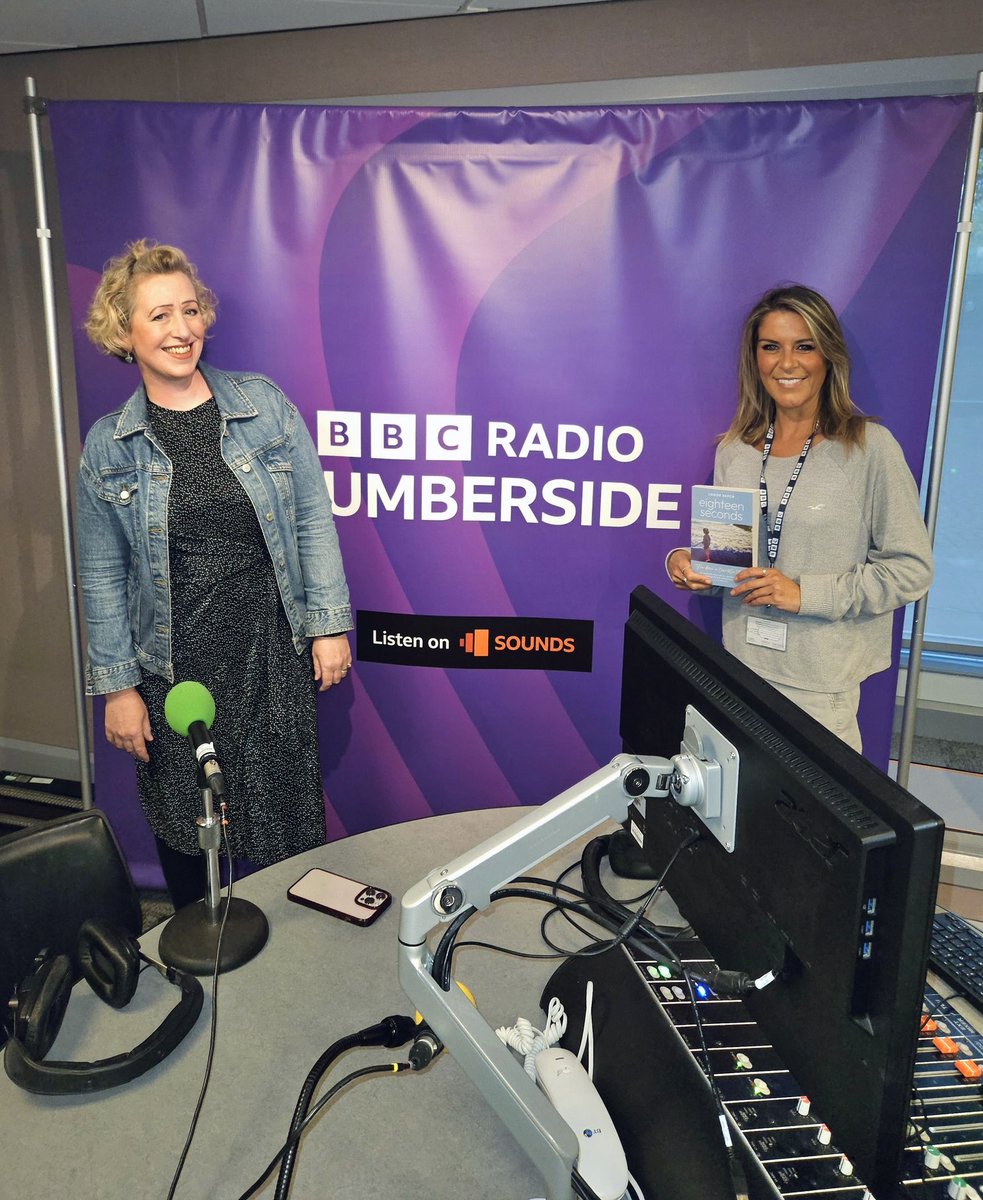 Had a blast yesterday at @RadioHumberside with @gemmaoaten on her NEW weekend show! We became friends when she narrated #IAmDust in lockdown and have supported each other since. Both #workingclass gals who've worked hard for this, I loved seeing her in a presenter seat! #onair