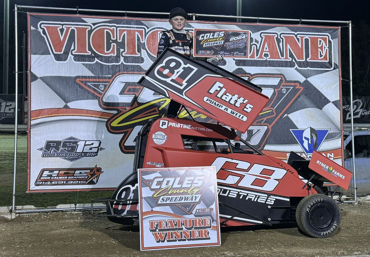 Came from P4 ➡️ to the WIN tonight at Coles County Speedway in the CB Industries Restricted Micro! 

Huge thanks to Chad Boat and all of my CB Industries family!

Thank you to all of my sponsors and partners for making this possible 🏁☝️