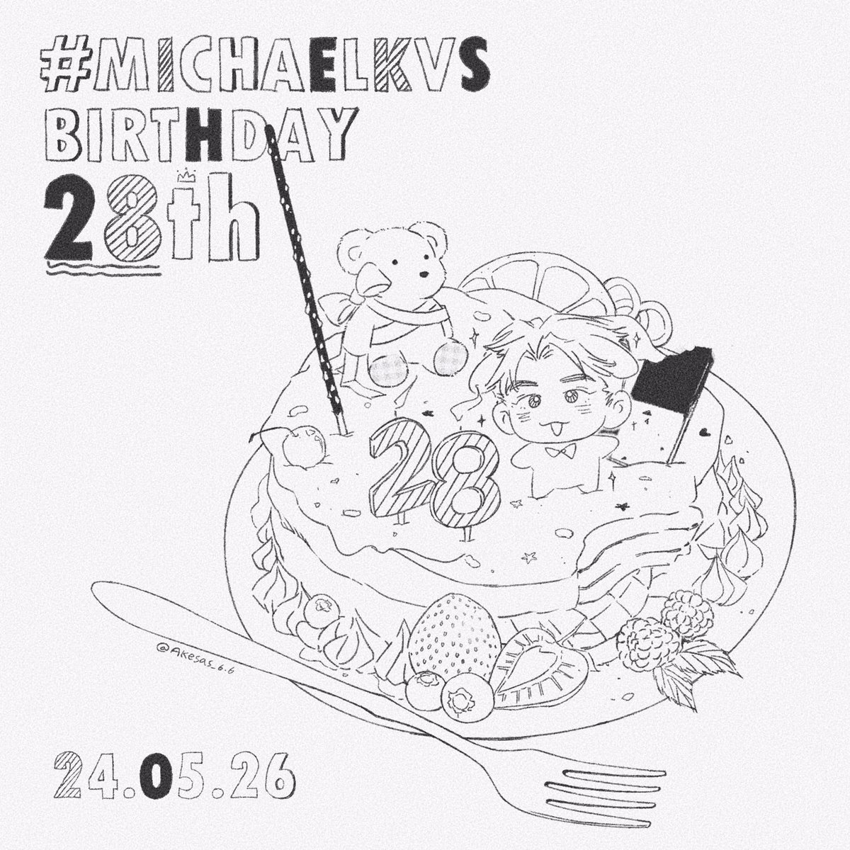Happy Birthday to dear Michael🎉🎂✨
@michaelkvs @michaelkvs_area 

#michaelkvsbirthday28th 
#michaelkvs 
#pitbabetheseries
