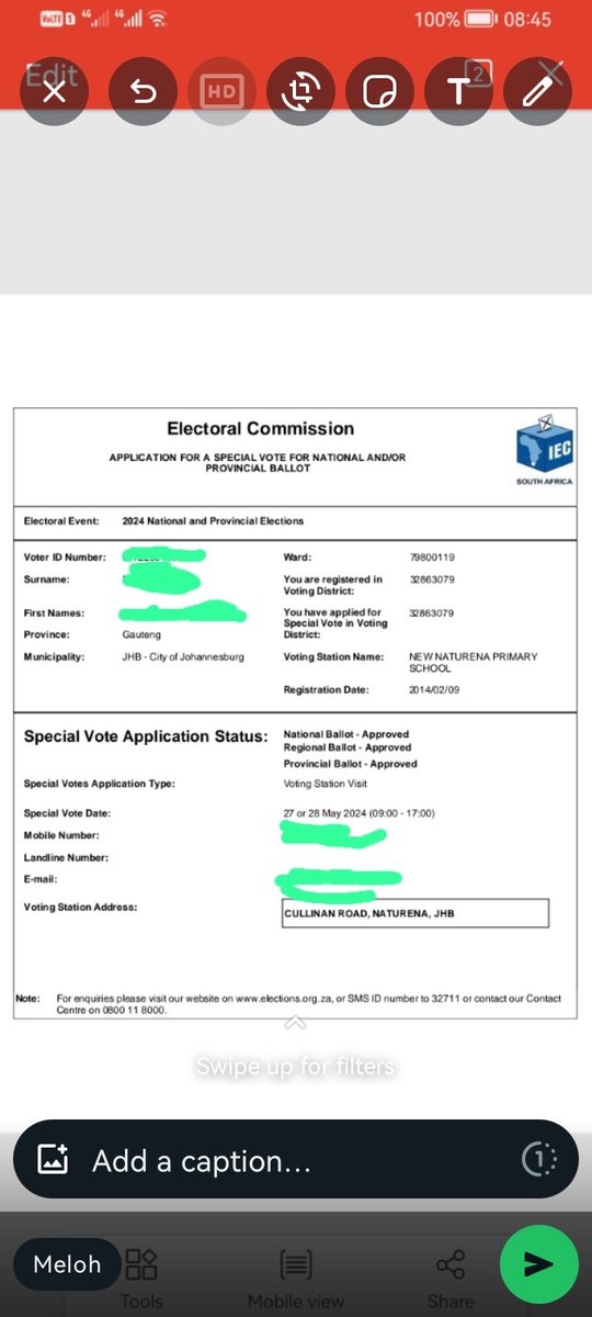 buthlegn's tweet photo. I applied for special vote, but I don't know which party should I vote for, they failed to convince me on their manifesto...#actionsa #anc #eff #Bosa #Da #Mkp #Ifp.. https://t.co/g8A9pO4dW2